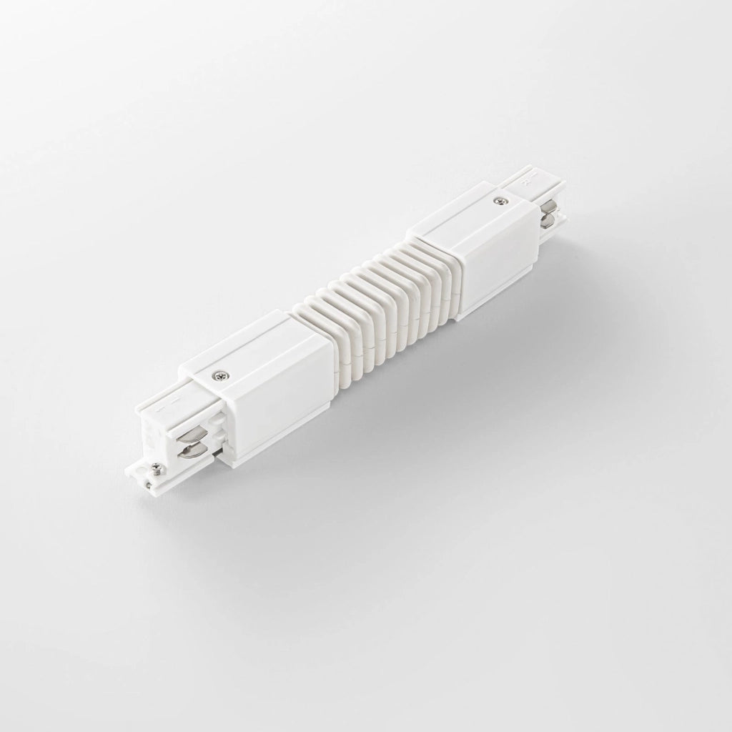 LED-RAIL-FLEX-BCO CONNESSIONE FLESSIBILE LINEARE PER BINARIO TRIFASE RAIL BIANCO 3,78X3,44X4,2CM