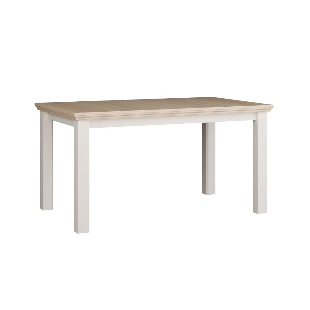 Tavolo Allungabile Essenza Rovere e bianco 150/200 cm – Stile Classico Moderno