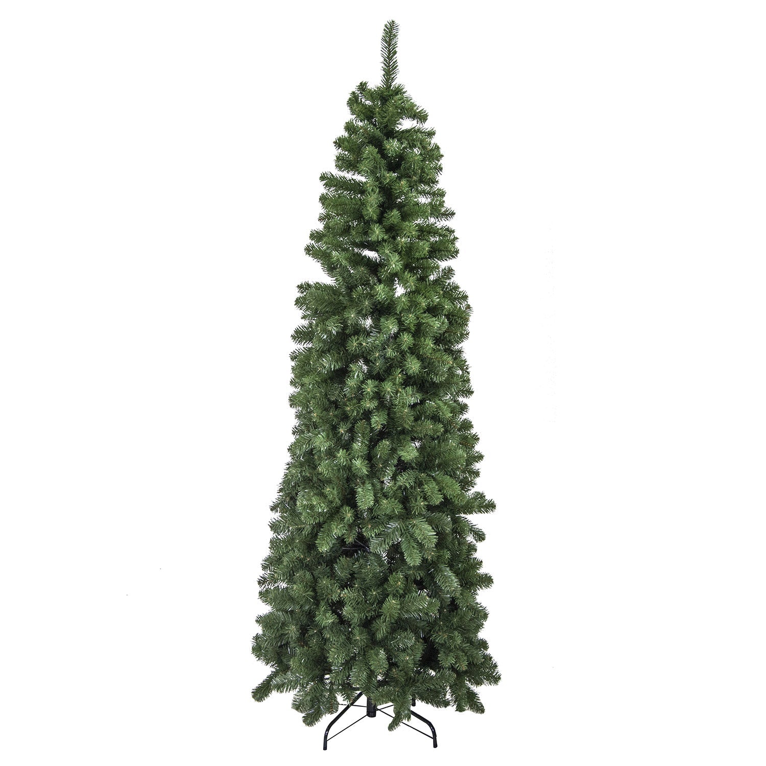 Albero di Natale Artificiale 1217 rami cm Ø84xh240 monte Vettore slim verde
