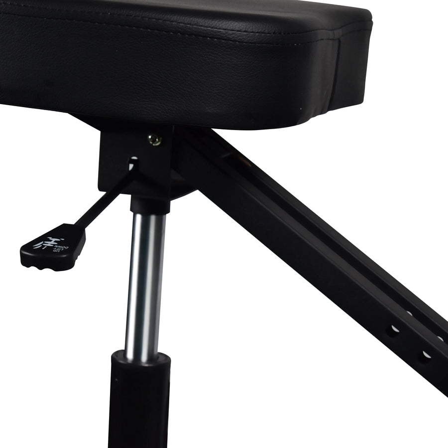 Sedia Sgabello Ortopedico Posturale Regolabile in Altezza con Cuscini Ultra-Comfort e Sistema di Bloccaggio Ruote Nera