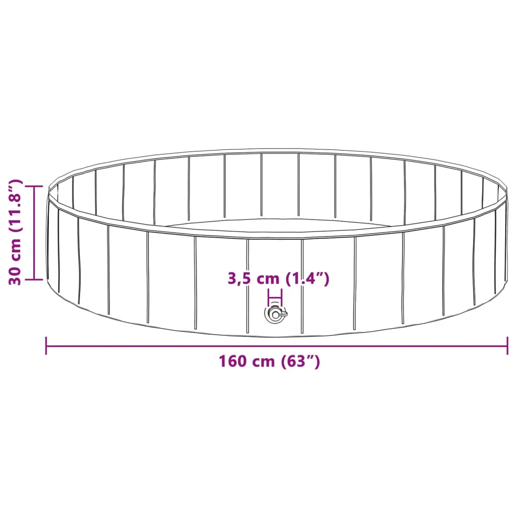 Piscina per bambini Rosso e Blu Ø 160 x 30 cm 3416317