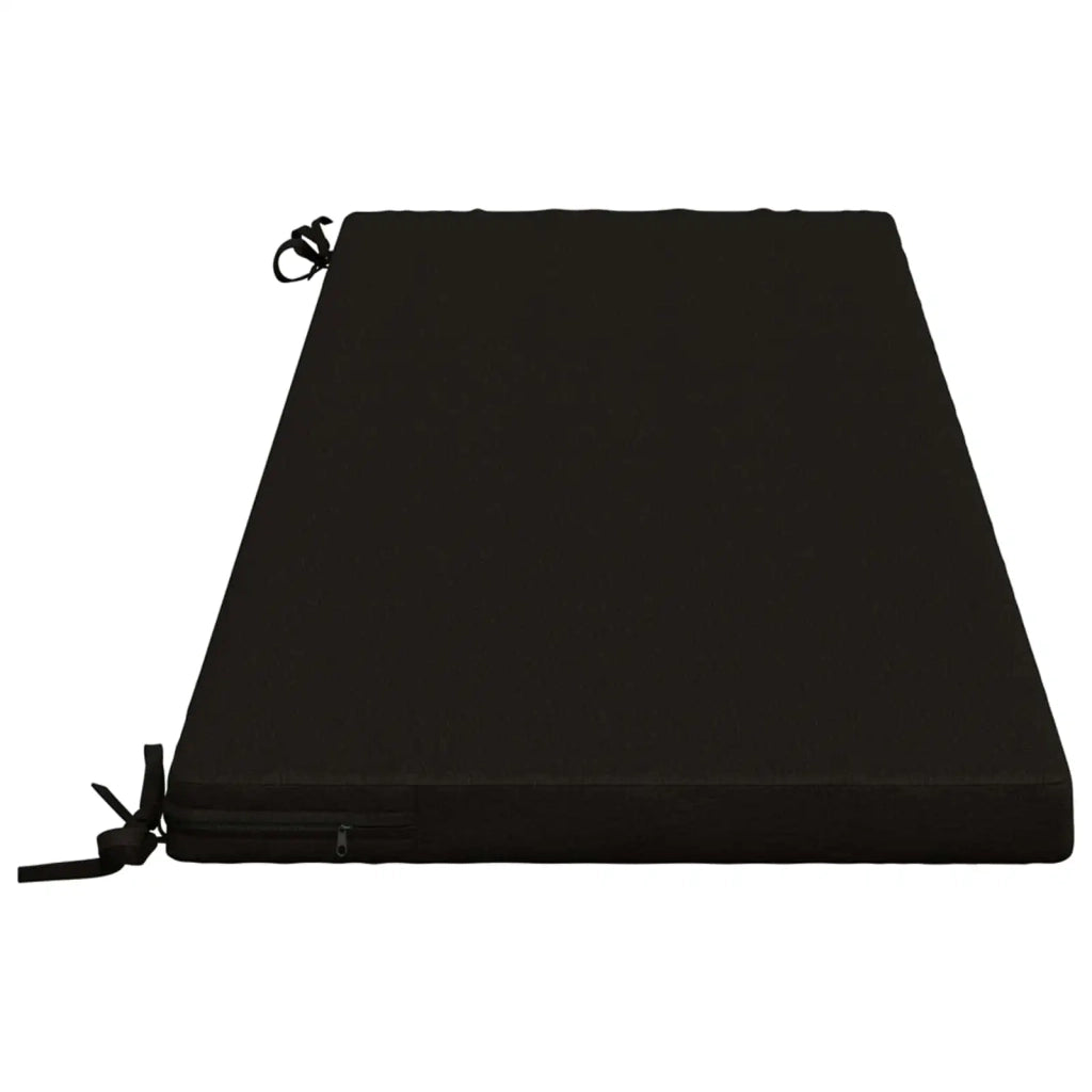 Cuscini per Panchina a 2 Pezzi SOEST 2 pz 100% Poliestere Nero 949443