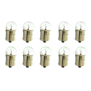 10 Lampade Alogene Sferiche G18,5 BA15S 12V 10W R10W per Auto e Barca