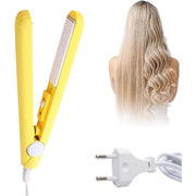 Trade Shop - Mini Piastra Per Capelli 2 In 1 Portatile In Ceramica Tormalina Per Casa Salone -