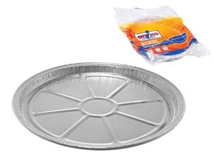 VASCHETTA TONDA PER TORTA GRANDE IN ALLUMINIO- - per torta grande, pz.2 - 48 pezzi OTTIMO