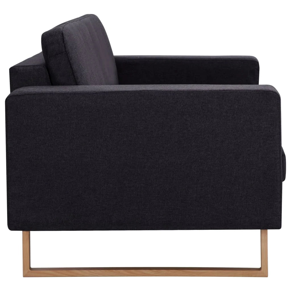 Divano letto a 3 posti letto per gli ospiti trasformabile divano letto per soggiorno divano letto pieghevole casa da interno tessuto nero 02_0019456