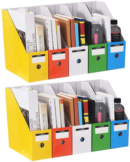 Raccoglitore di documenti - 10 contenitori - cassetti per A4 - contenitore per documenti da ufficio - organizzatore di cassetti - per documenti, carta intestata, materiali di ufficio - adatto per scuole, dormitori e uffici - 9*26*27cm