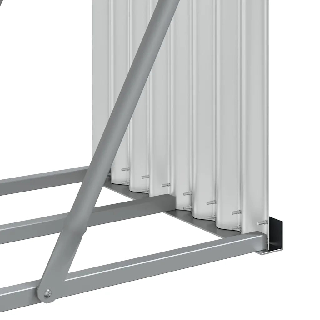Portaceppi Argento 300x45x100 cm in Acciaio Zincato 364596