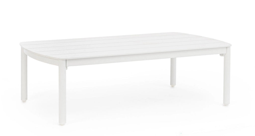 Tavolino da Esterno 115x68,5x35h cm in Alluminio Fenix Vapor