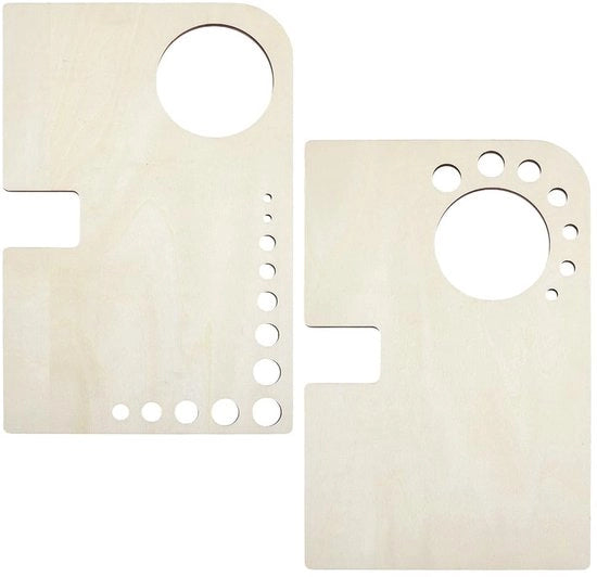 Tavolozza Portatile per Disegno in Legno - Mini Seggiolino per Schizzi - Pannello di Disegno Compattibile - Organizzatore di Pennelli - 2 Pezzi - Dimensioni 150x230 mm - Seggiolino per Pittori