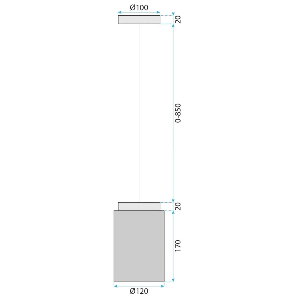 Lampada APP1810-1CP Frosted Grey