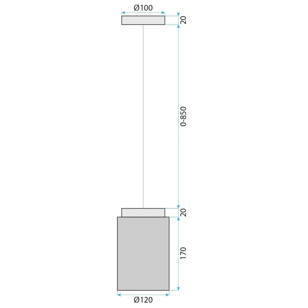 Lampada APP1810-1CP Frosted Grey