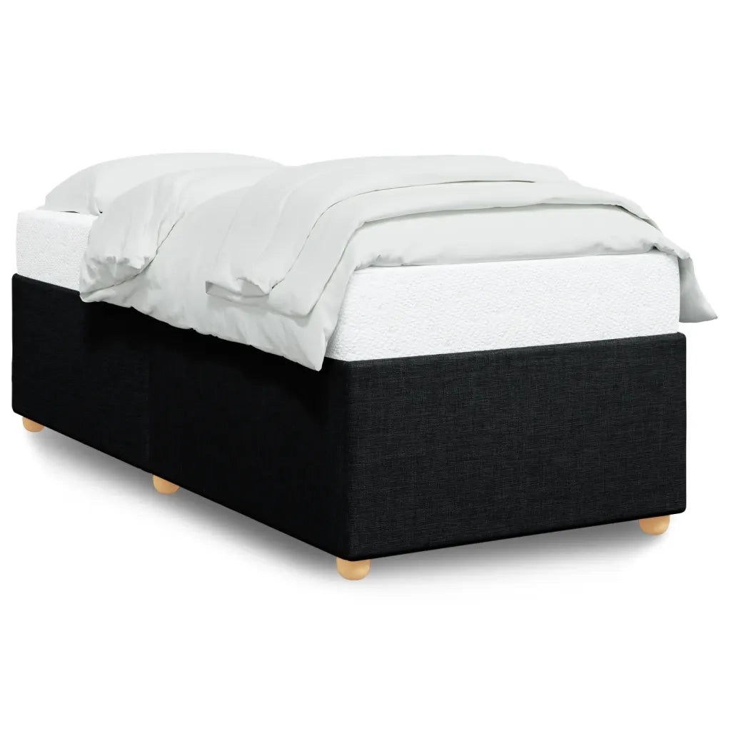 Giroletto senza Materasso Nero 90x190 cm in Tessuto