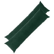 Federa 2 pcs HEERLEN Verde Scuro 40 x 145 cm Velluto 908830