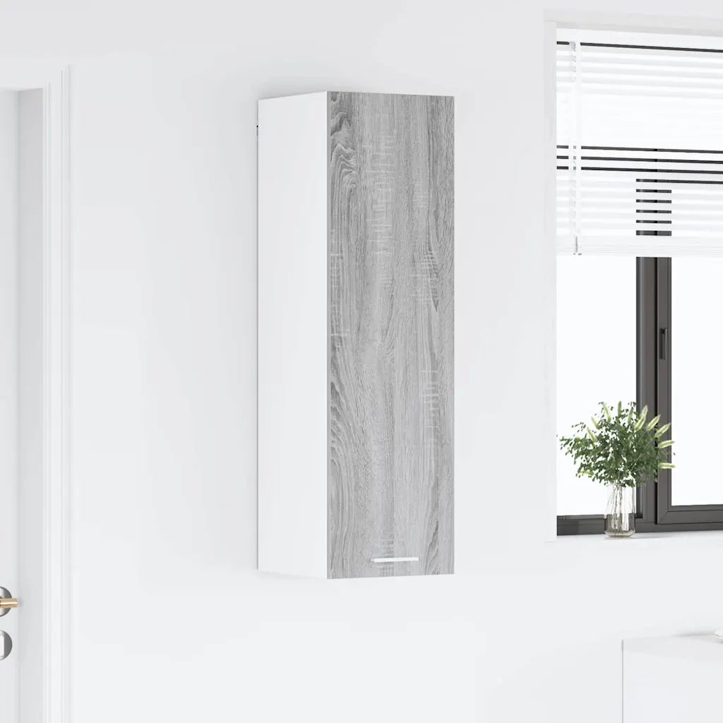 Armadio pensile con porta Grigio Sonoma 30 x 31 x 100 cm