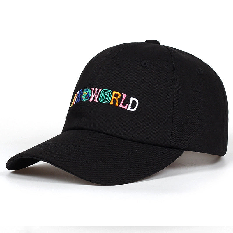 Cappellini da baseball ASTROWORLD Rapper Travis Scott Album Soft Top con visiera, colore nero
