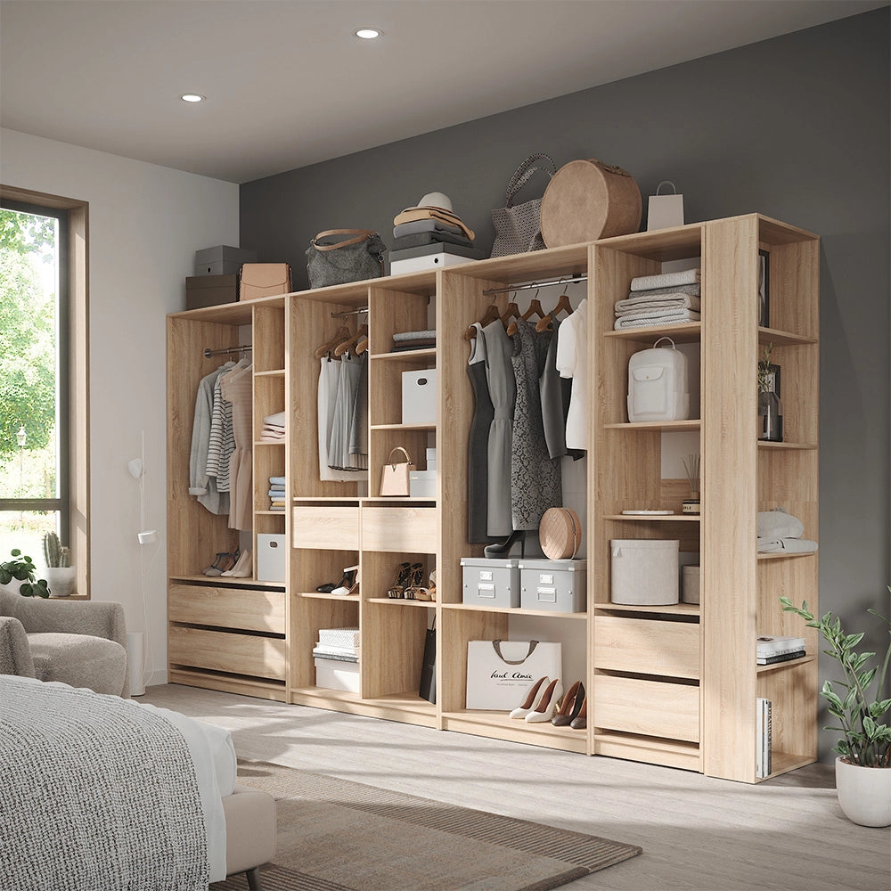 Armadio Elmo Sonoma 50 x 200 cm Set di 5 Vicco