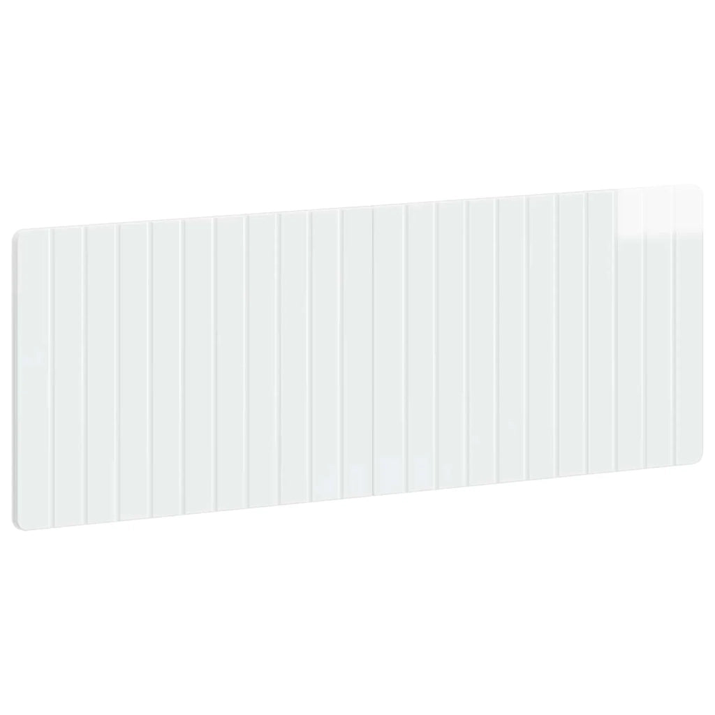 Testiera da Muro ZWOLLE Bianco Lucido Legno ingegnerizzato 896519
