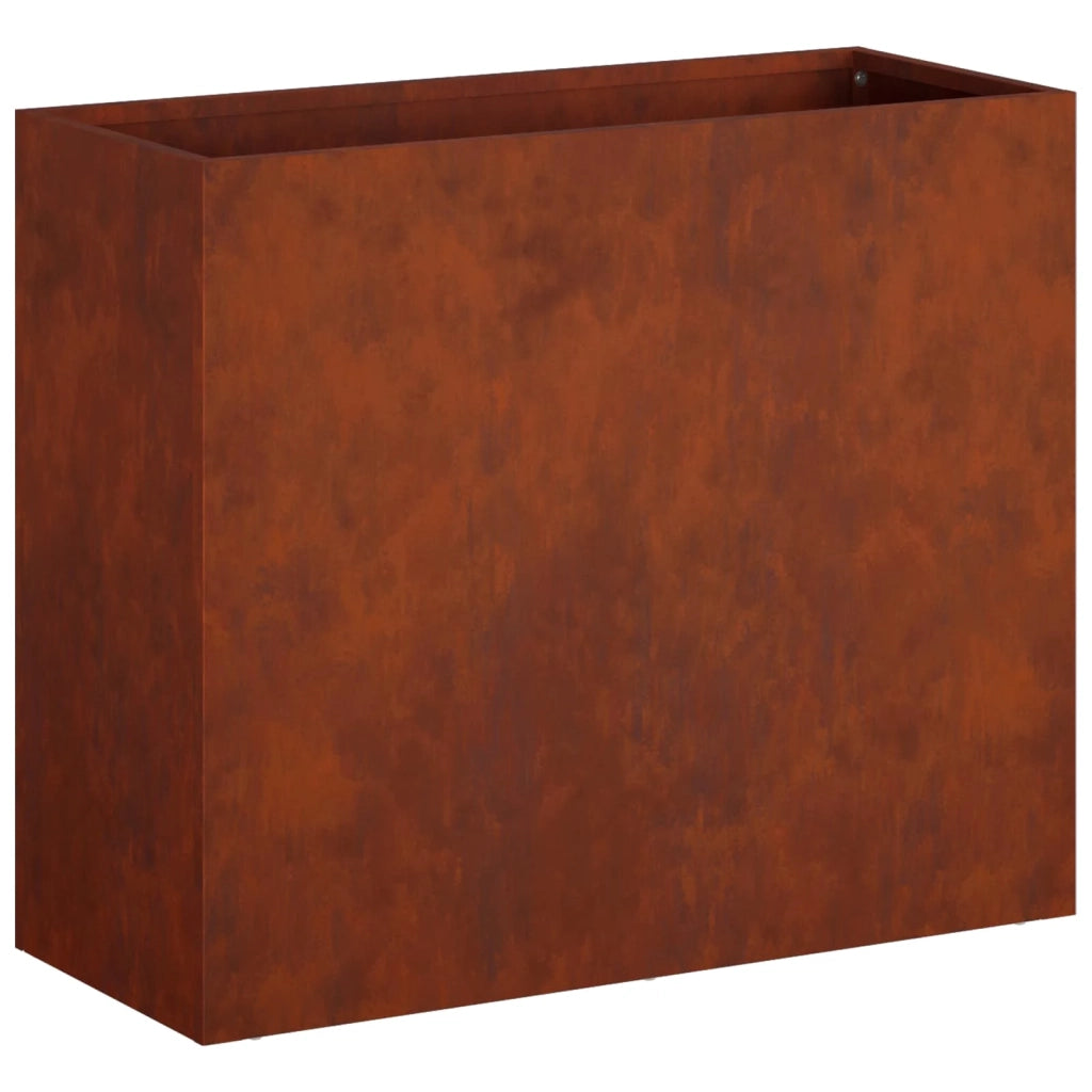Vaso da giardino 2 pz Ruggine 50 x 20 x 40 cm Acciaio Corten 8005455