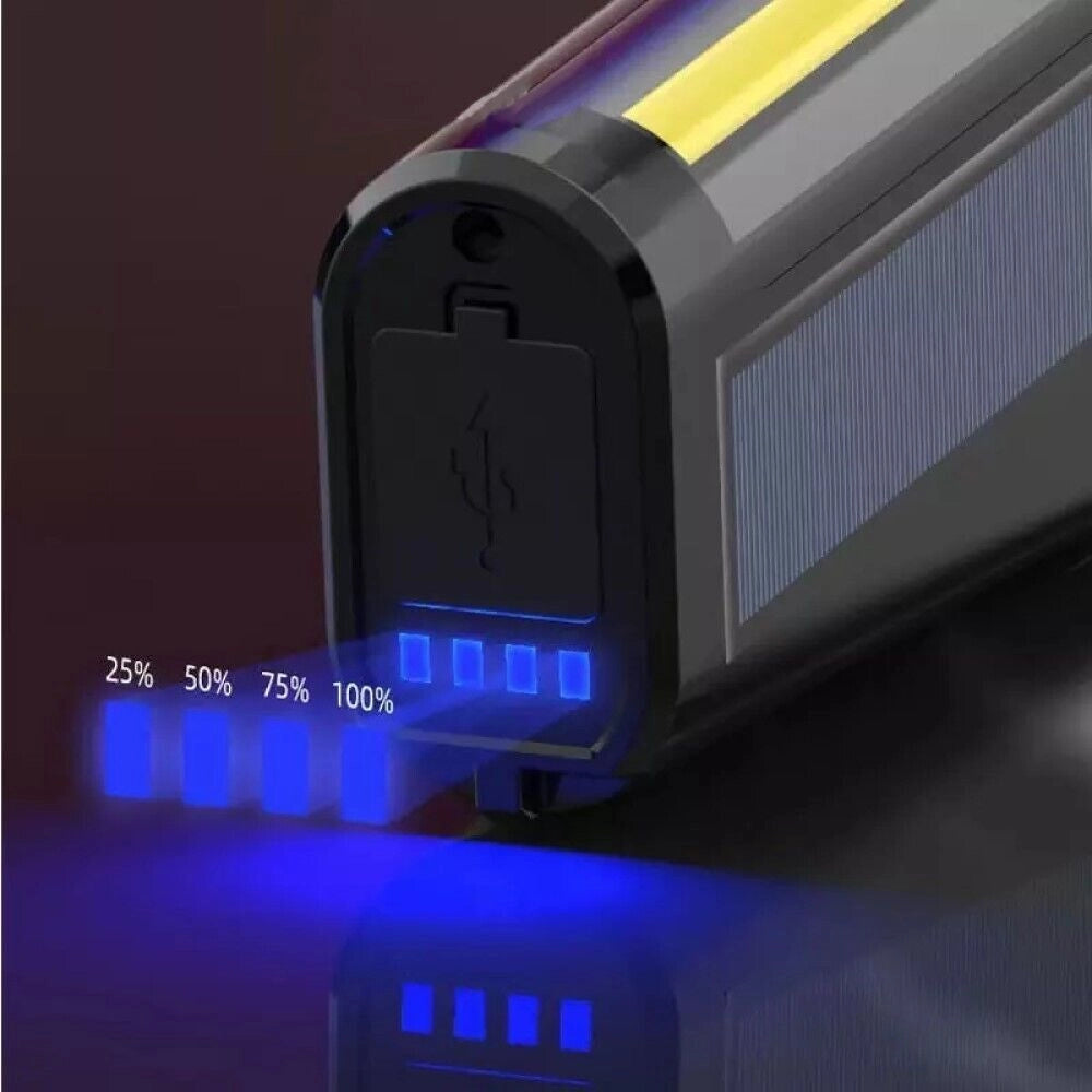 Torcia Emergenza Campeggio LED Ricaricabile Solare Usb Power Bank KC-517