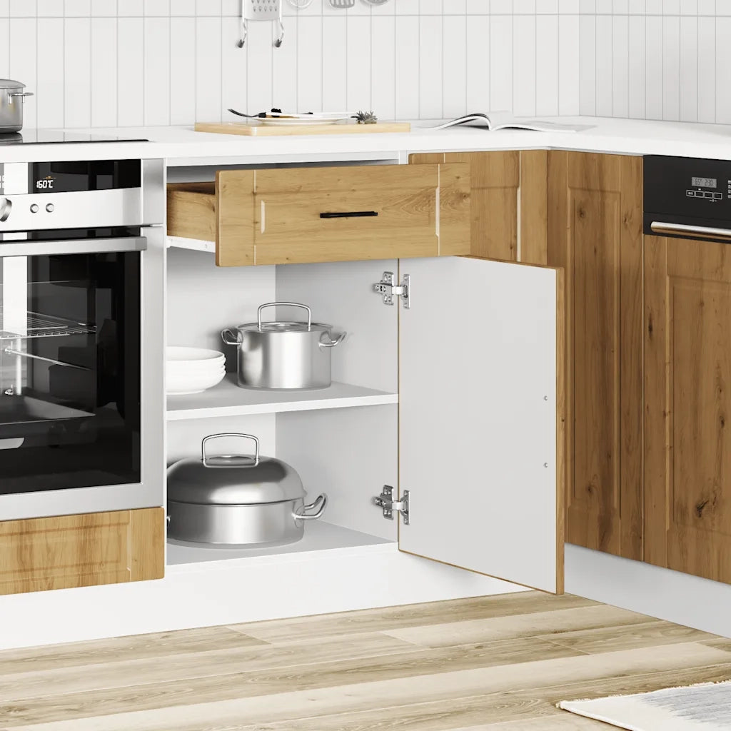 vidaXL Base da Cucina Porto Rovere Artigianale Legno Multistrato