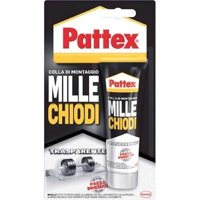 PATTEX MILLECHIODI TRASPARENTE - GR 40- 4 pezzi