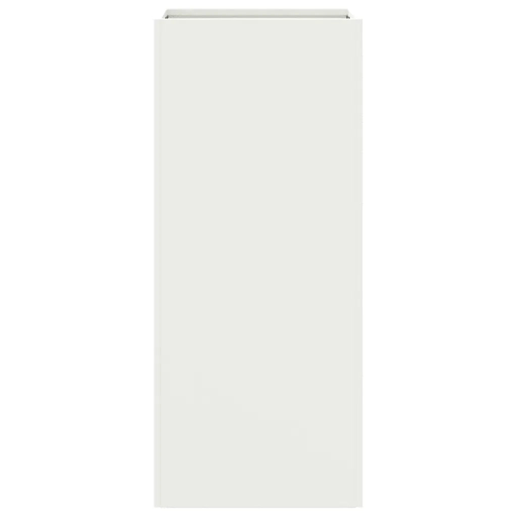 Fioriera-Vaso-Contenitore per Piante Bianca 32x29x75 cm in Acciaio