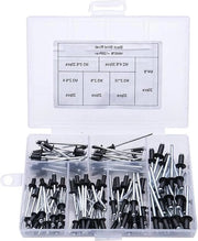 Set di Viti a Testa a Cilindro in Alluminio Nero - 120 pezzi, assortimento per Metallo Legno Plastica