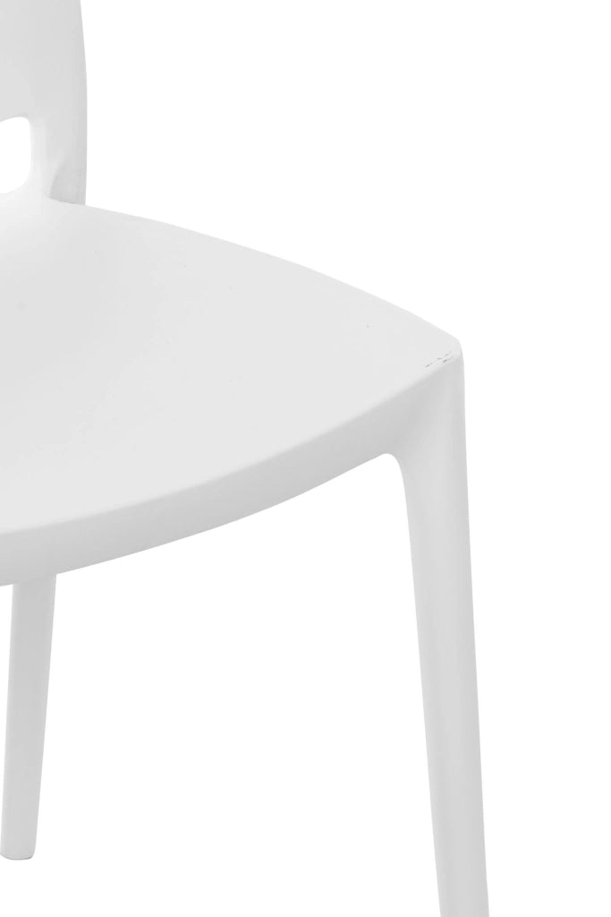 Sedia outdoor Maya impilabile bianco