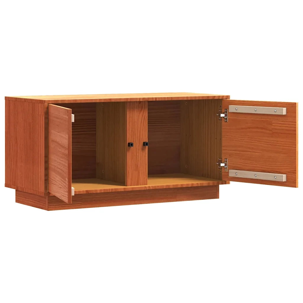 Mobile TV Marrone cerato 80 x 35 x 40,5 cm Pino massello 867157