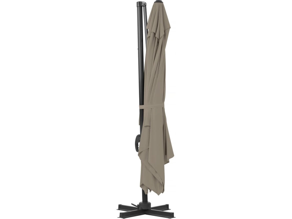 Ombrellone da giardino Sky 4" in alluminio deportato - 3 x 4 m - Taupe