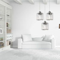 Lampada Da Soffitto Cristallo Argento APP510-3CPR