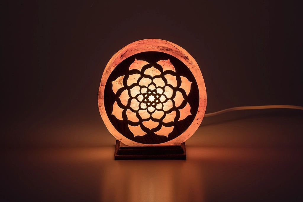 Lampada da tavolo sale arancione legno Mandali Rabalux