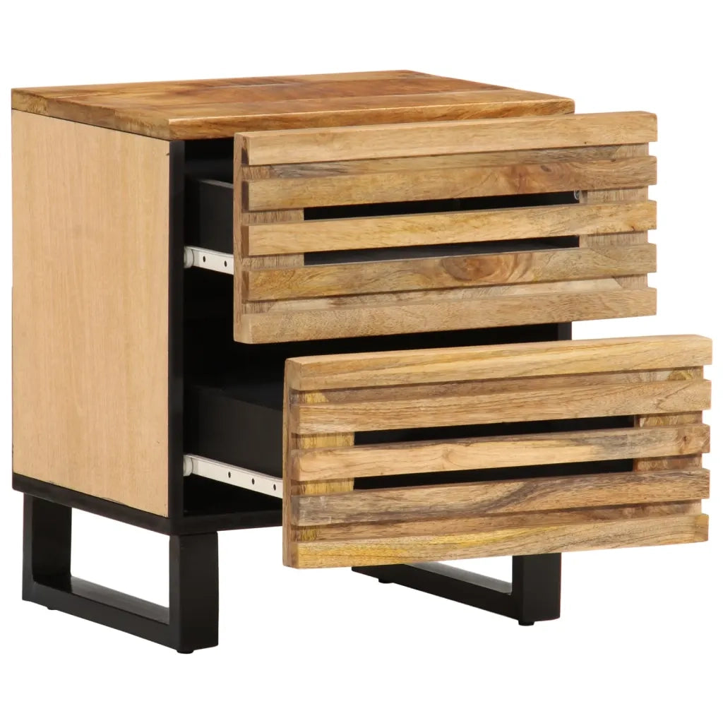 Comodino 40x34x46 cm in Legno Massello di Mango 377426