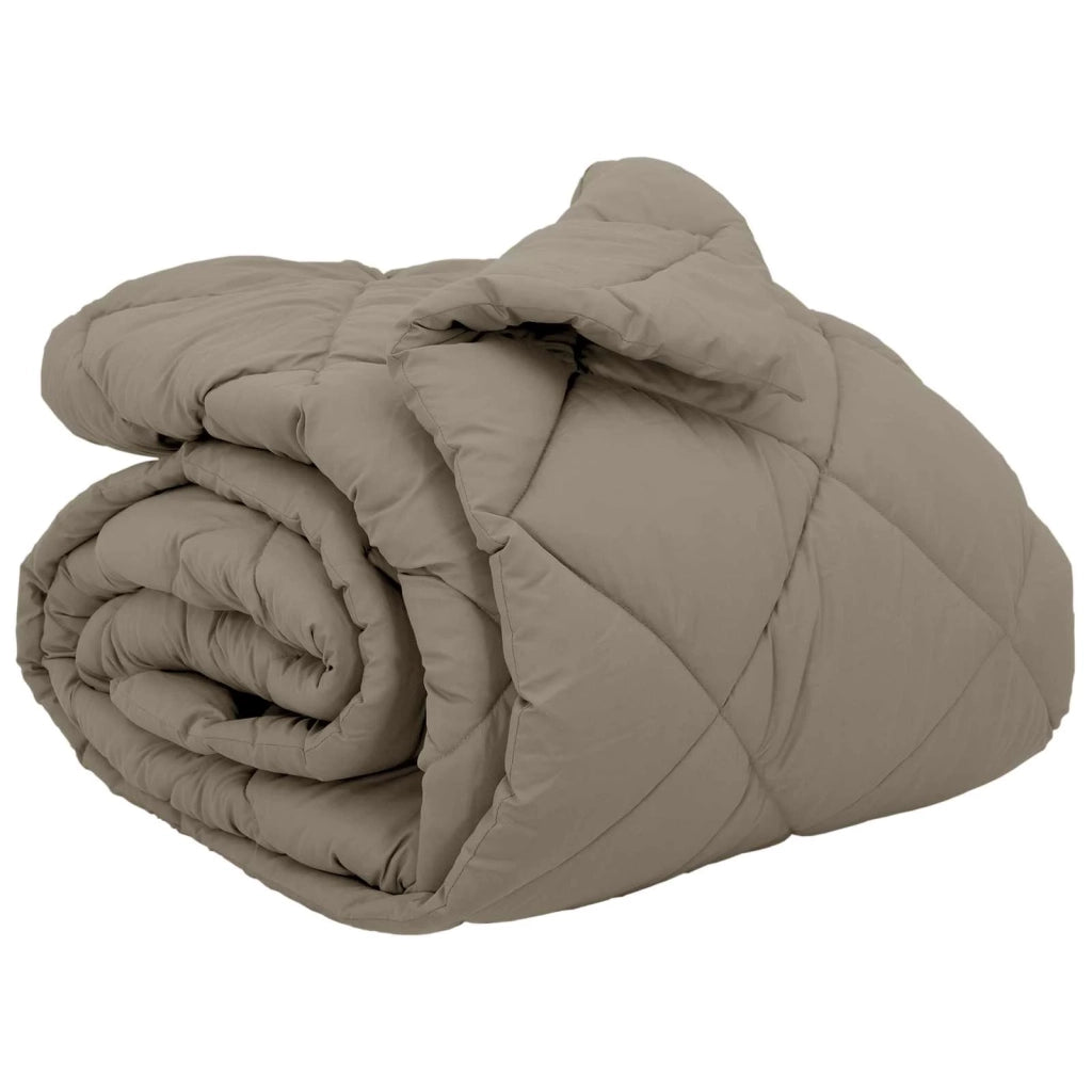 Piumone | Duvet Invernale Grigio chiaro 220 x 260 cm Microfibra