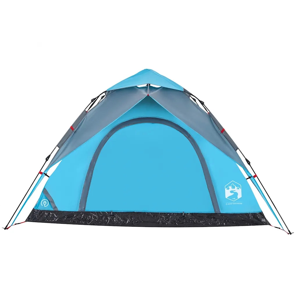 Tenda a Cupola da Campeggio 5 Persone Blu a Rilascio Rapido 4004186