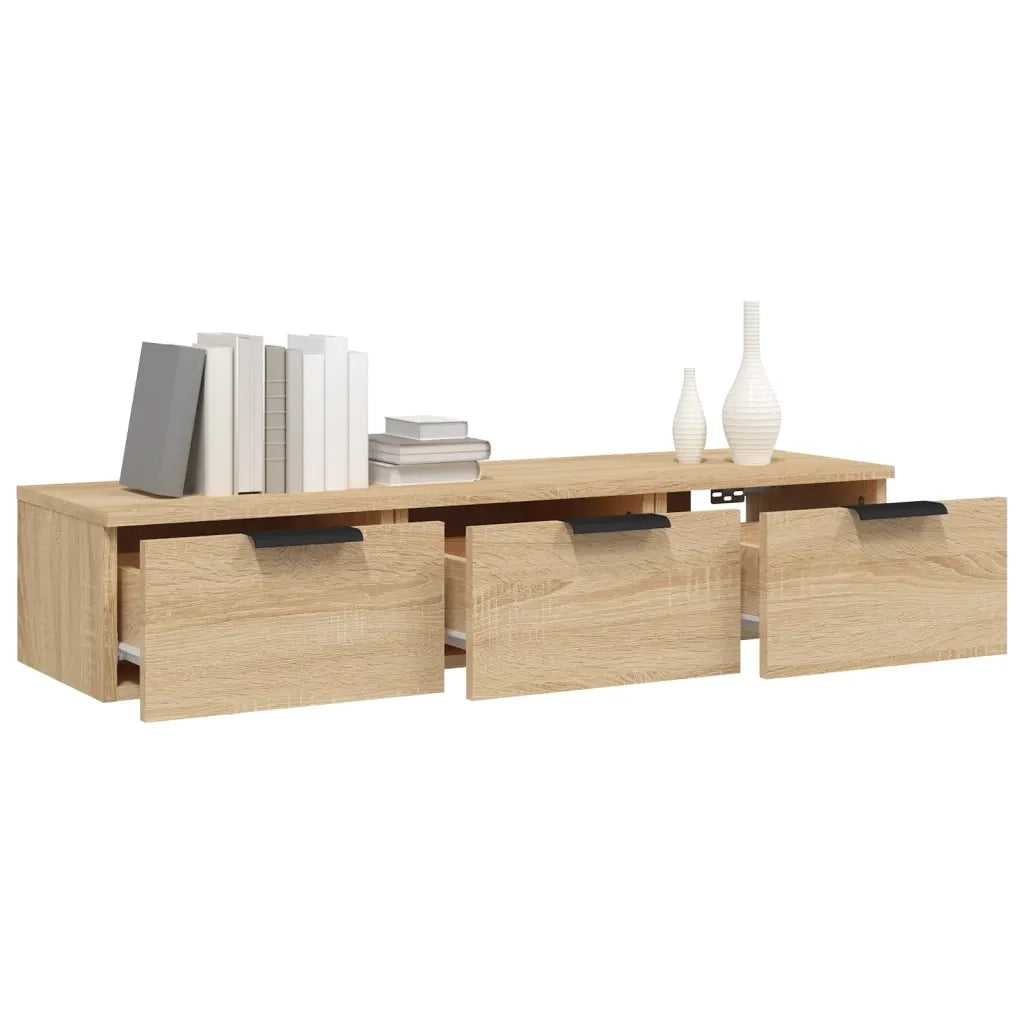 Armadietto a Muro Rovere Sonoma 102x30x20 in Legno Multistrato 811406