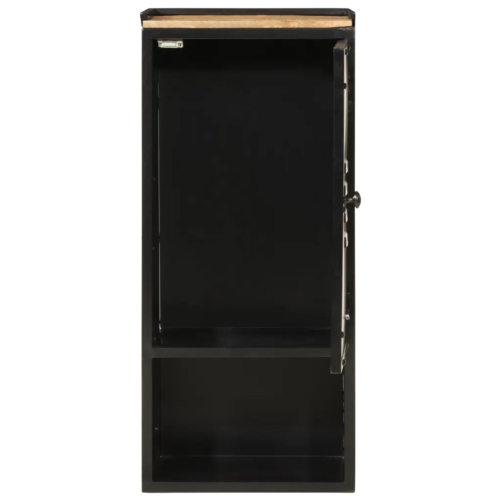 Mobile da Bagno 40x27x90 cm in Ferro e Legno Massello di Mangocod mxl 112100