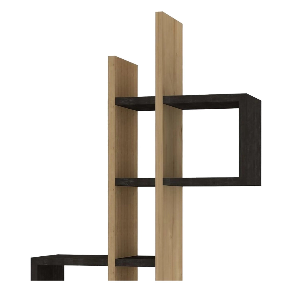 Cupello, Mensola 8 Ripiani, 54x20x108h cm Nero Antracite