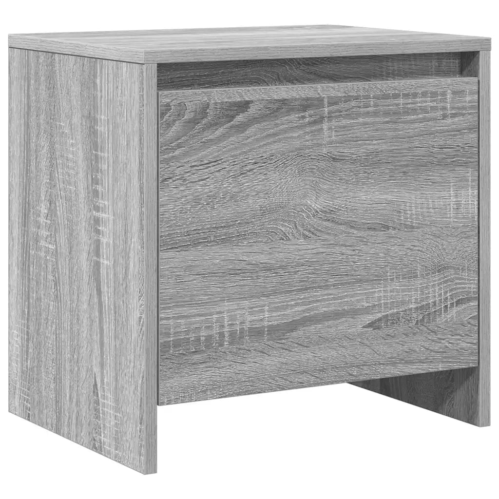 Comodino-Tavolino da notte Grigio Sonoma 45x34x44,5 cm in Truciolato