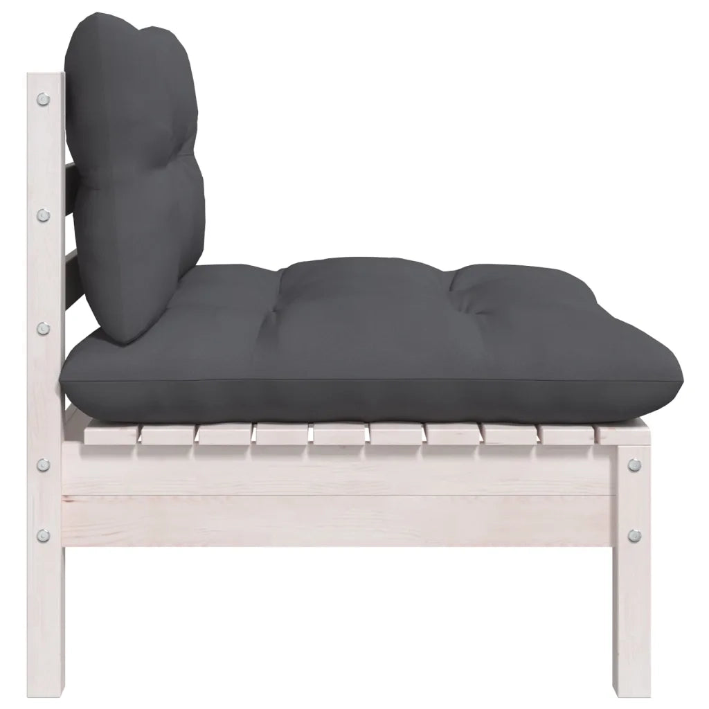 Set Salotto da Giardino 5pz con Cuscini Legno Massello di Pino 3096185