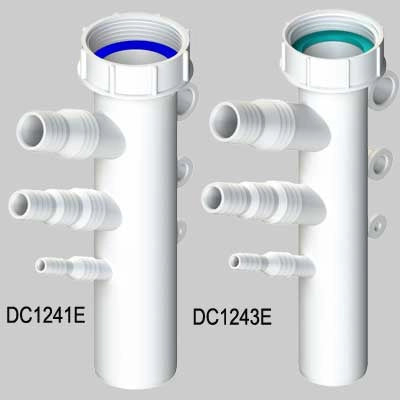 ATTACCO LAVATRICE-CONDENSA CON GHIERA 11/2 x 40 - 1 pezzi - Idroweb
