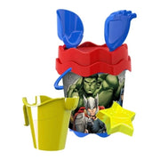 Trade Shop - Secchiello Mare Avenger Con Accessori Spiaggia Estate Bambini Hulk Iron Man 17cm 256429 -