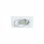 Downlight a Incasso LED Compac SQ 8W Orientabile 90 Gradi Dimmerabile Triac 2700K Bianco Opaco per Illuminazione d'Interni Professionale