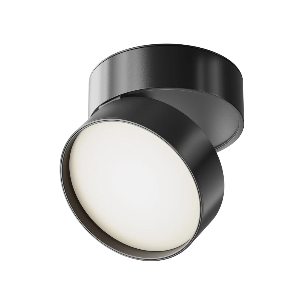 Maytoni Lampada da soffitto moderna Onda 1 luce LED integrato nero alluminio