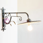 PIATTO Applique Rustico per Esterno Braccio Lavorato sporgente 90 cm