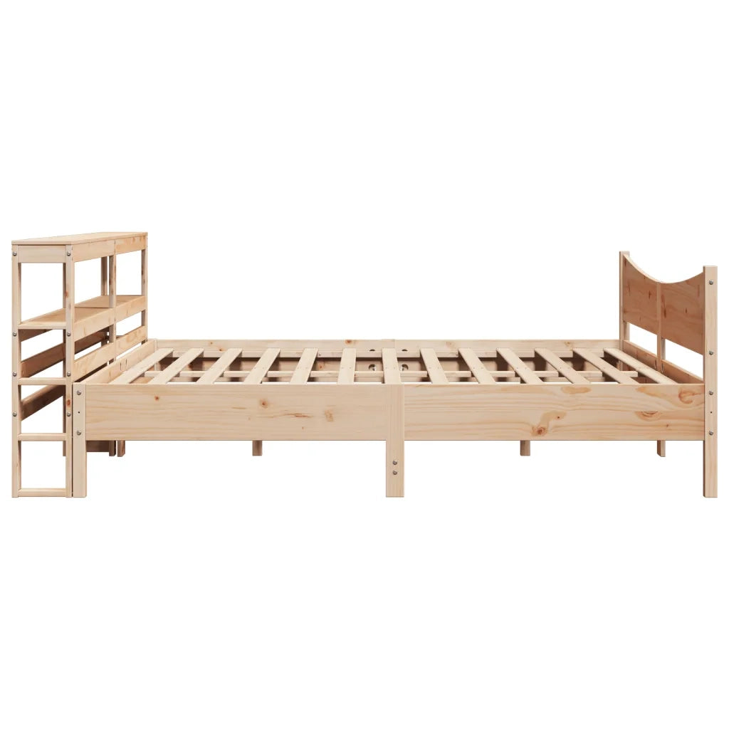 vidaXL Giroletto con Testiera 200x200 cm in Legno Massello di Pino