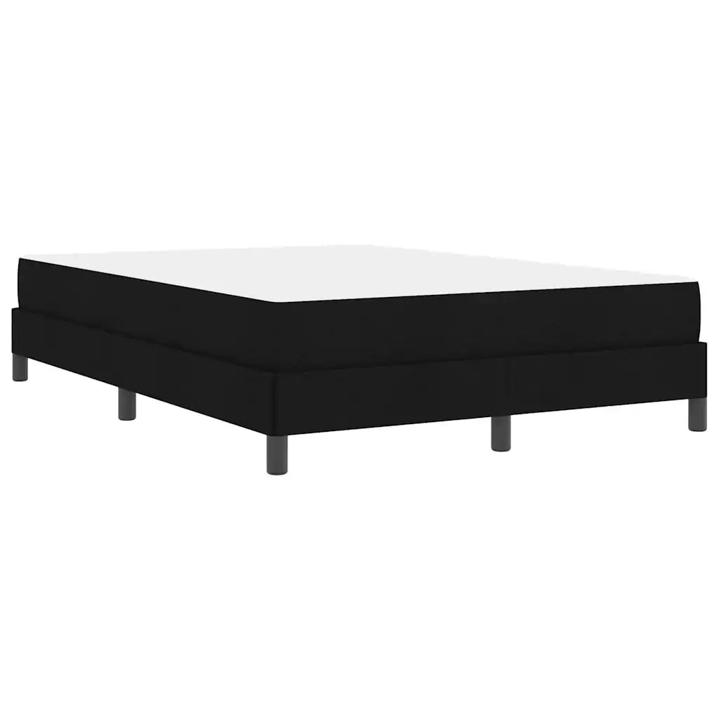 Letto a molle con materasso Nero 140 x 190 cm Tessuto 3398488