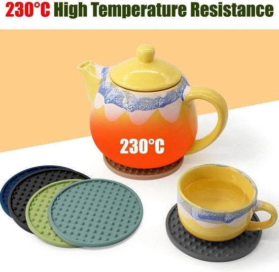 6 pezzi di Supporti Antiscivolo in Silicone - Supporti di Protezione per Tavolo con Funzione Antiscivolo e Protezione per Tavolo