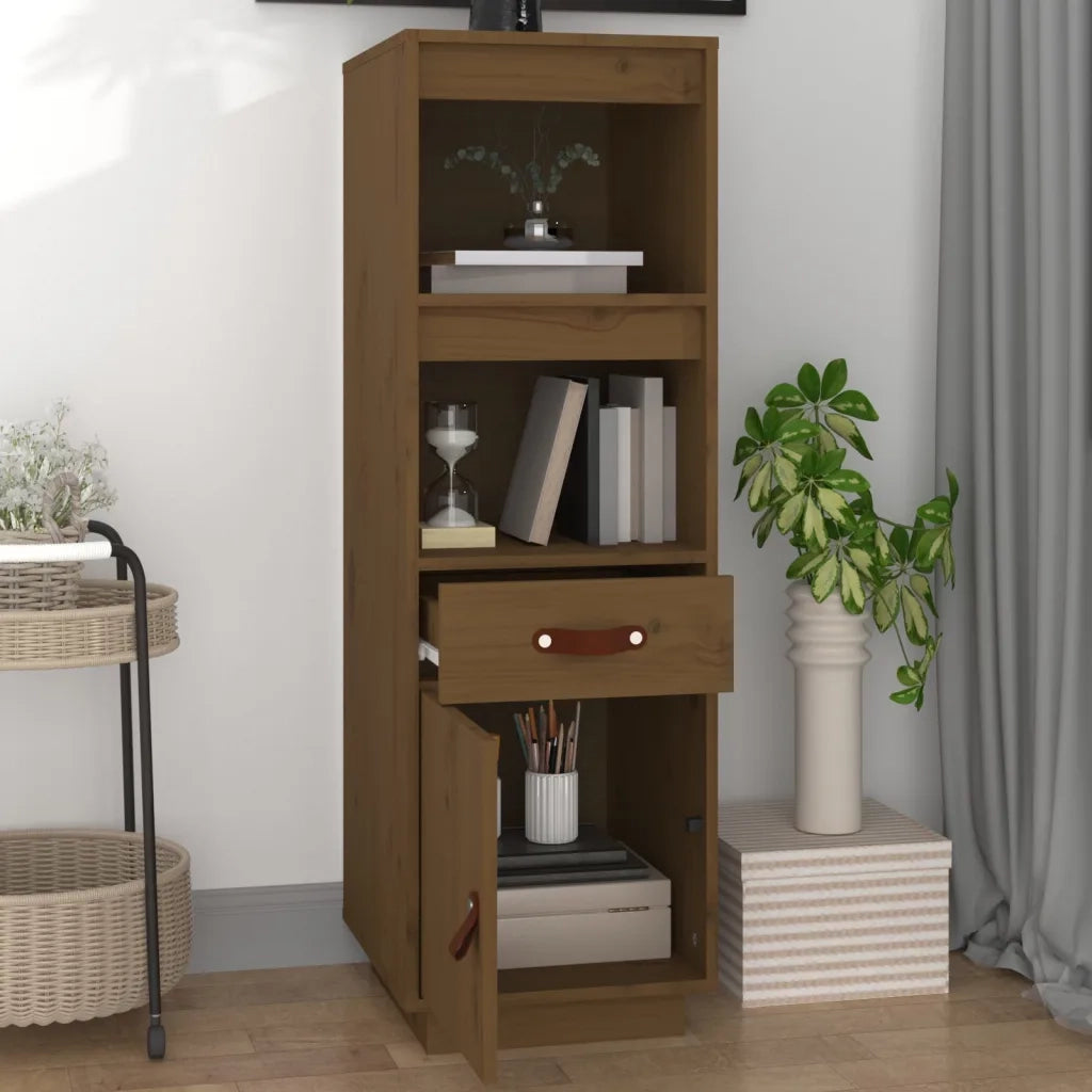 Credenza ambra 34x40x108,5 cm in Legno Massello di Pino 820155